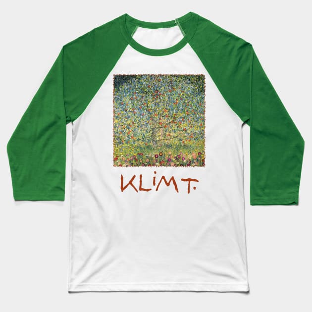 Apple Tree by Gustav Klimt Baseball T-Shirt by MasterpieceCafe